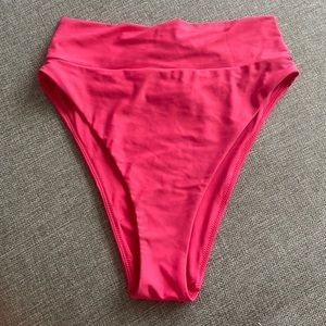 Aerie high-cut high waisted cheeky bikini bottoms